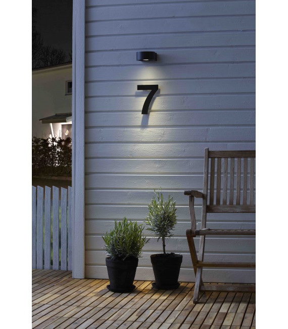 Applique da giardino DIRECT grigia 2 lampadine