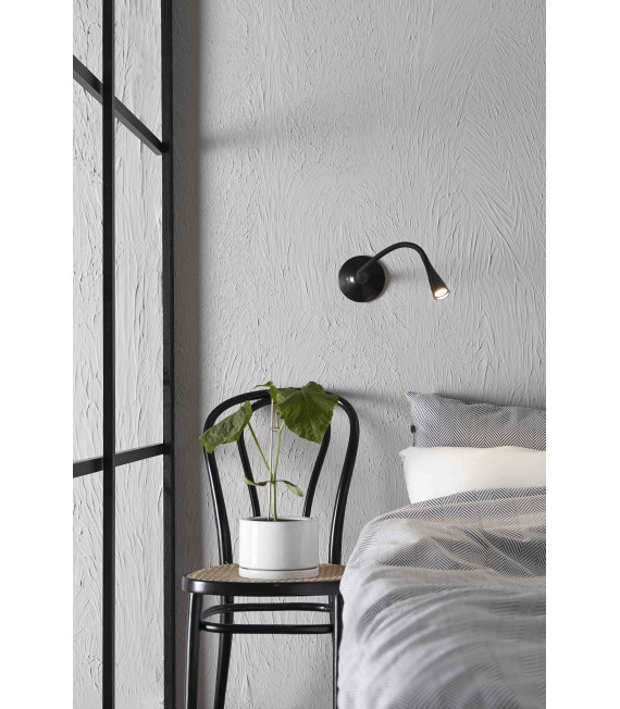 SNAKE black wall light 1 bulb