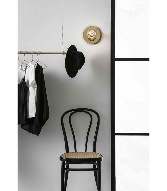 DISC wall light brass 1 bulb