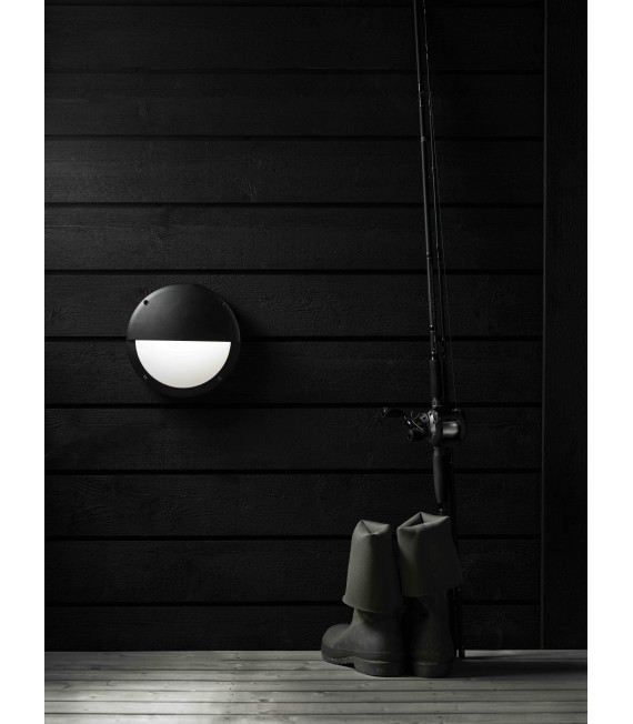 HERO Applique da giardino nero 1 lampadina
