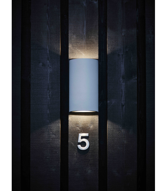 LYRA gray garden wall light 2 bulbs
