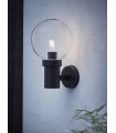 CARIS black garden wall light 1 bulb