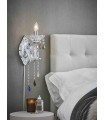 Applique murale en cristal CARAMEL chromée 1 ampoule
