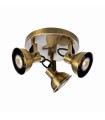 ROCCO antique ceiling light 3 bulbs