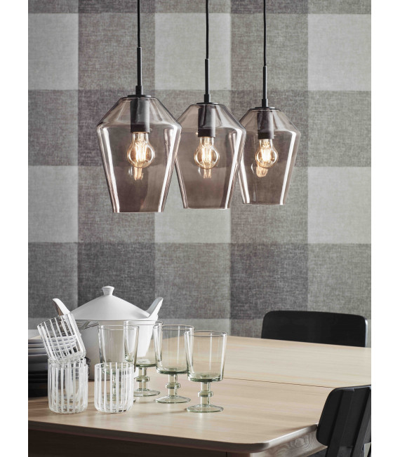 Plafonnier RETRO Noir 3 ampoules