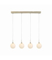 QUATTRO XL antique ceiling light 4 bulbs