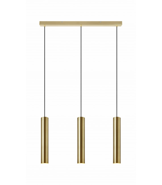 Ceiling light RUBEN Golden 3 bulbs