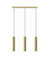 Ceiling light RUBEN Golden 3 bulbs