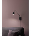 Applique murale BIKE Noire 1 ampoule