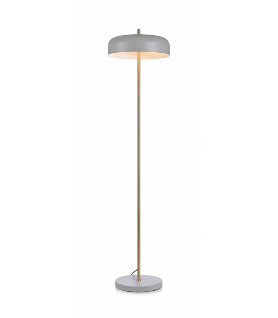 Lampadaire CAEN Laiton brossé 2 ampoules