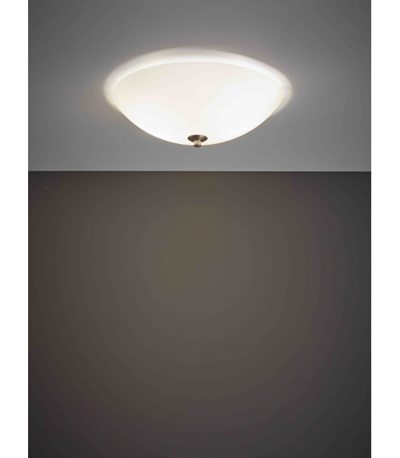 POLAR ceiling light in steel 2 bulbs