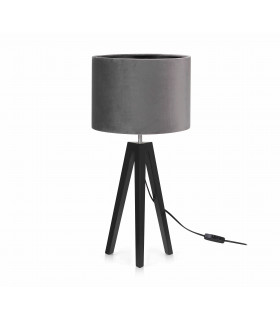 Lámpara de mesa LUNDEN Negro 1 bombilla