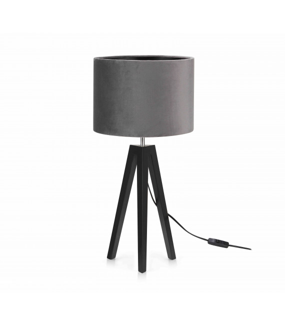 Lámpara de mesa LUNDEN Negro 1 bombilla