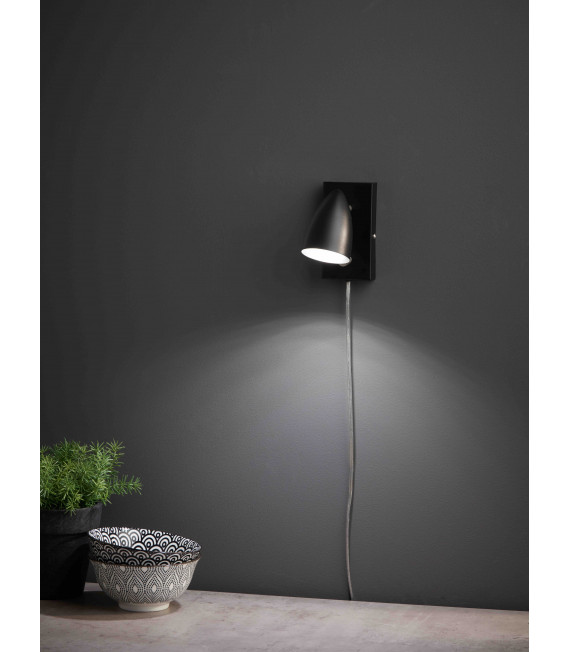 Applique murale CIRO Noire 1 ampoule