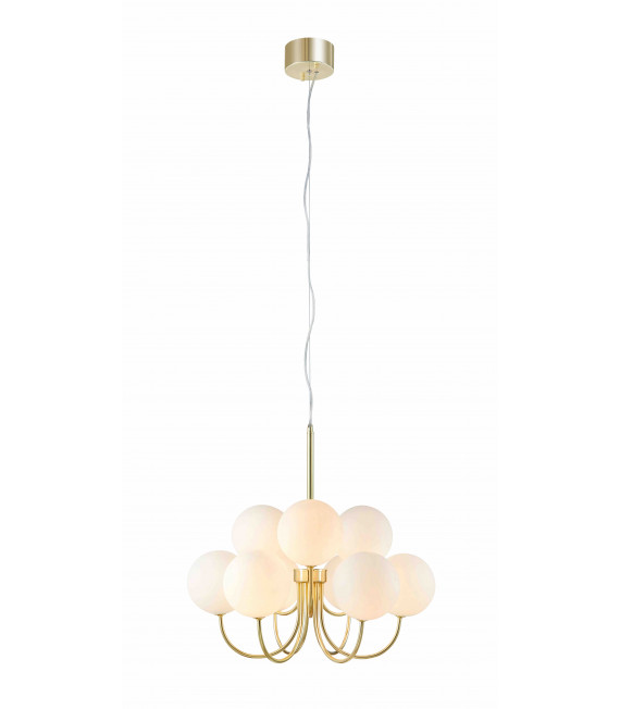Plafonnier BIANCO Doré 9 ampoules