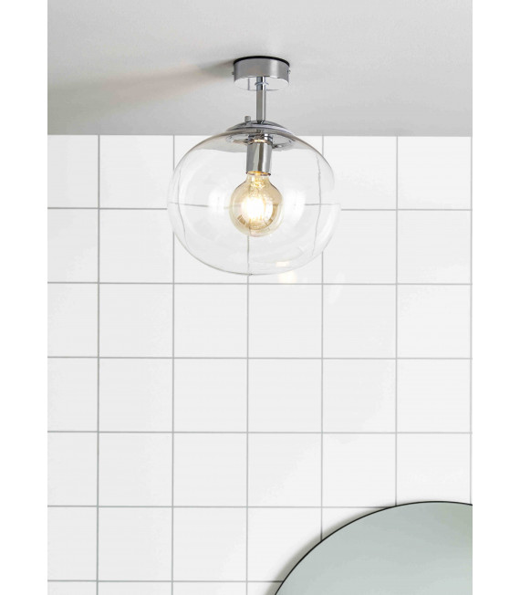 AMY 1-light chrome bathroom ceiling light