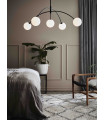 HEAVEN Black ceiling lamp 5 bulbs