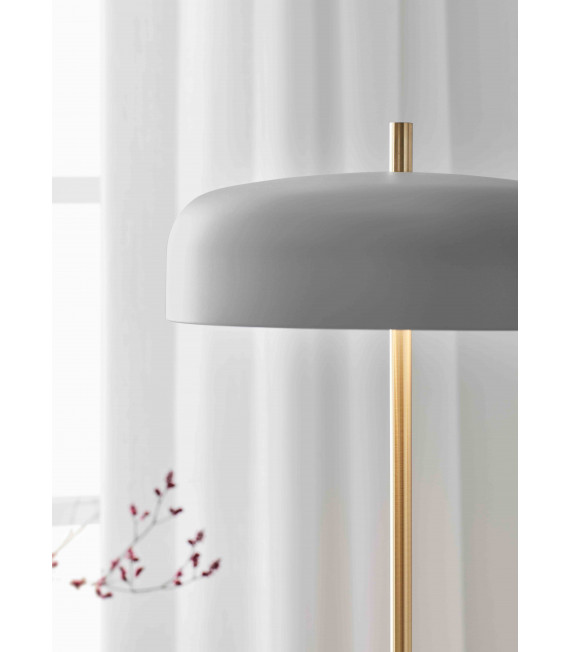 Lampadaire CAEN Laiton brossé 2 ampoules