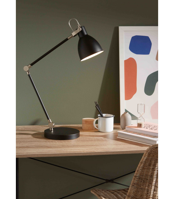 HOUSE Lámpara de mesa negra 1 bombilla