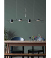 Ceiling lamp ROW Black 4 bulbs