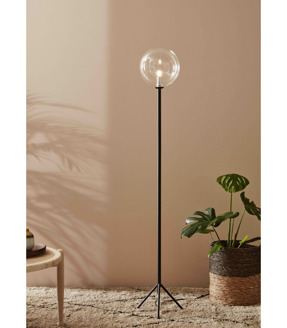 ANDREW schwarze Stehlampe 1 Glühbirne