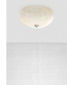 RUTA 35 ceiling light in steel 2 bulbs