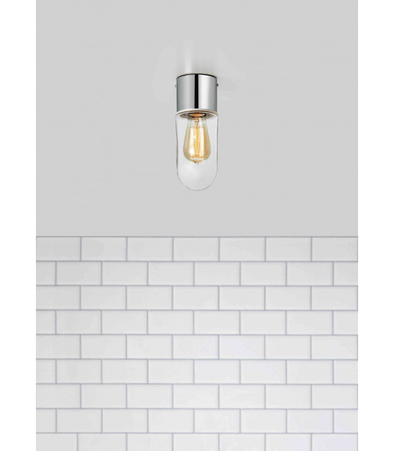 Plafonnier de salle de bains ZEN chromé 1 ampoule