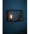 SHELF Black wall light 1 bulb