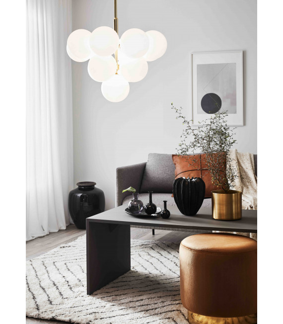 MERLOT Golden ceiling lamp 13 bulbs
