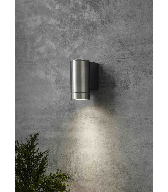 PIPE alumium 1-bulb garden wall light