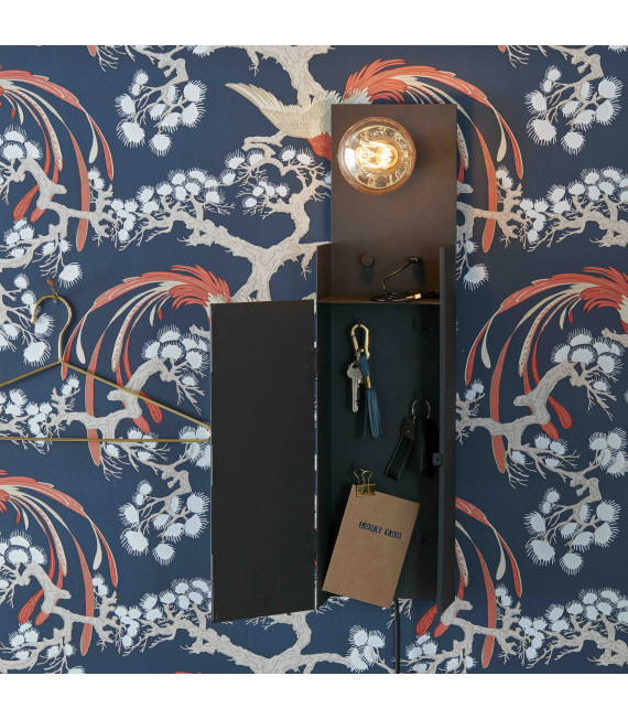 COMBO Applique nera 1 lampadina