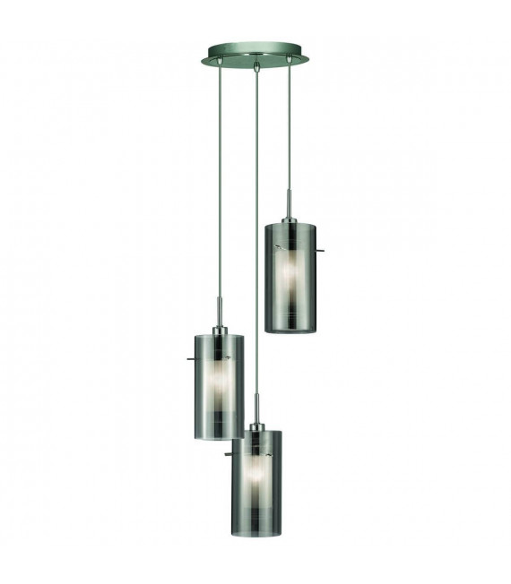 plafonnier ventilateur vintage 2 ampoules e27 max 60w brun patiné