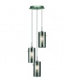 plafonnier ventilateur vintage 2 ampoules e27 max 60w brun patiné