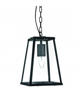 Lampada a sospensione Voyager 18 cm, nera, in vetro
